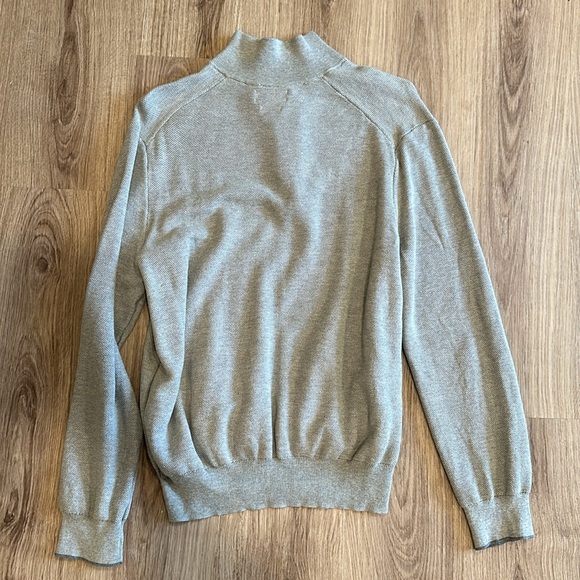 POLO Ralph Lauren Pima Cotton Quarter-Zip Gray, XL - Picture 2 of 2